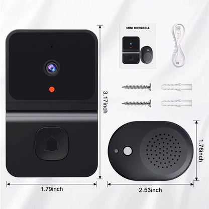 Sonnette connectée avec caméra (visiophone sans fil)  ( ( 1 an de garantie )